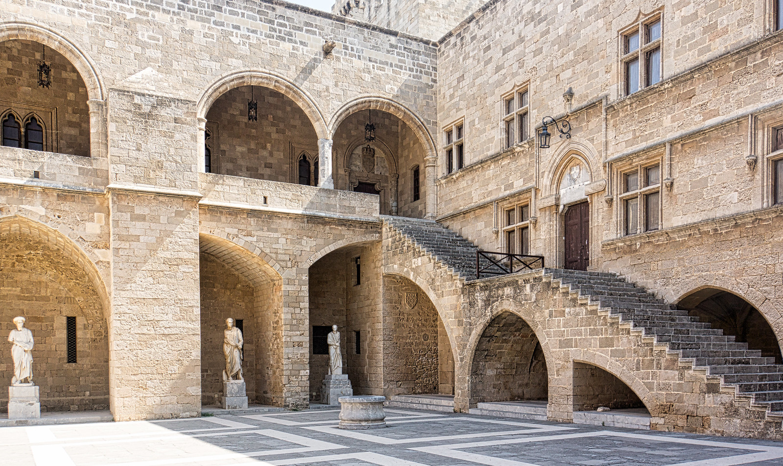 Palace of the Grand Masters - Courtyard - Rhodes, Tony Wasserman